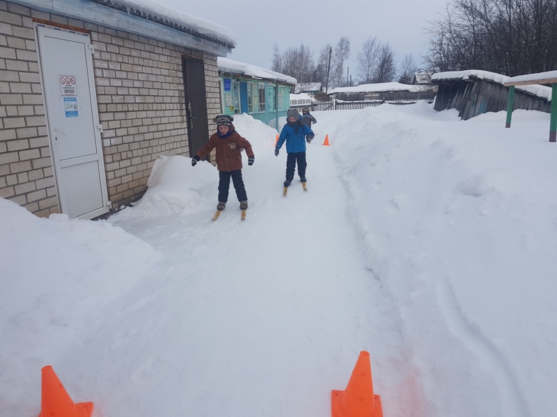 Лыжня России в детском саду

