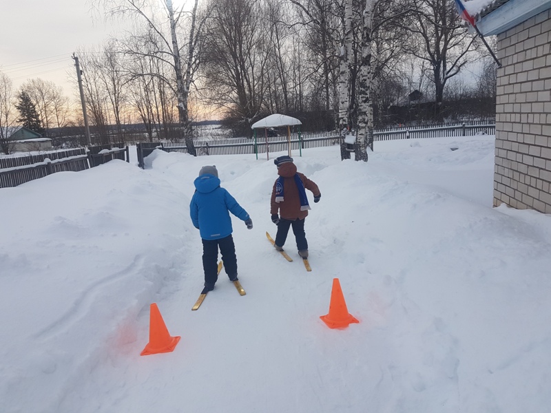 Лыжня России в детском саду

